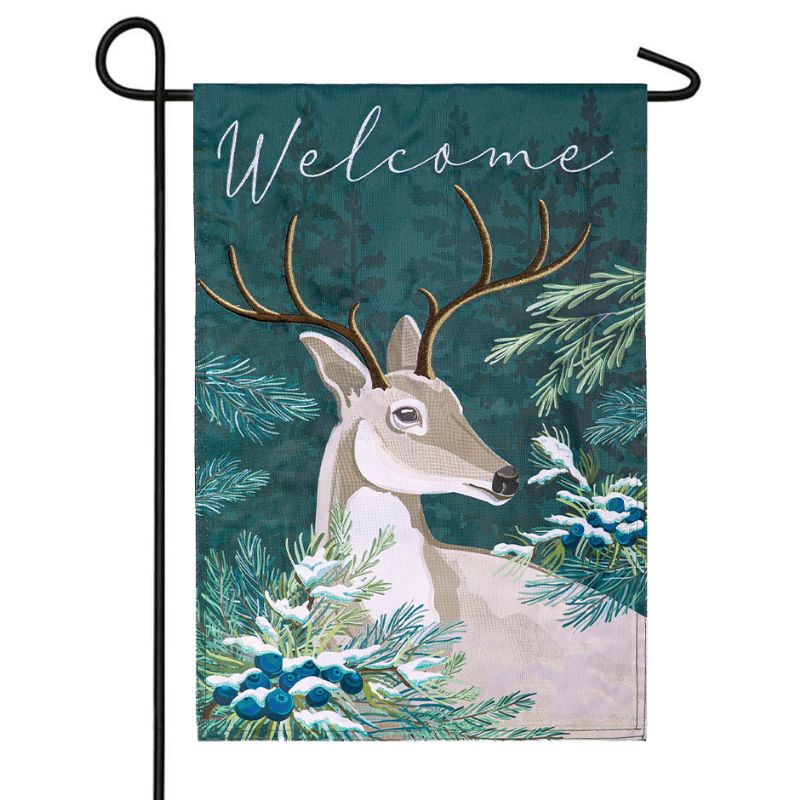 Woodland Deer Garden Flag